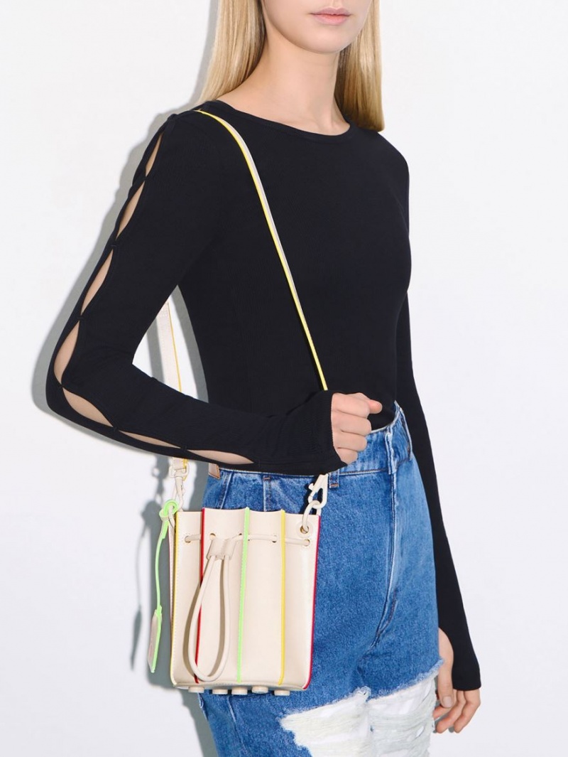 Geanta Galeata Charles & Keith Clove Top Handle Colorati | 905MXQGDL