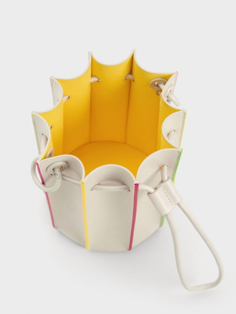 Geanta Galeata Charles & Keith Clove Top Handle Colorati | 905MXQGDL