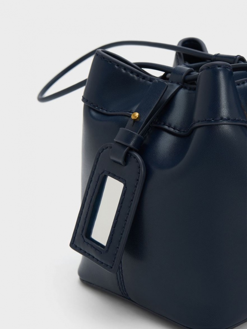 Geanta Galeata Charles & Keith Cordele Bleumarin | 897HSKNBL