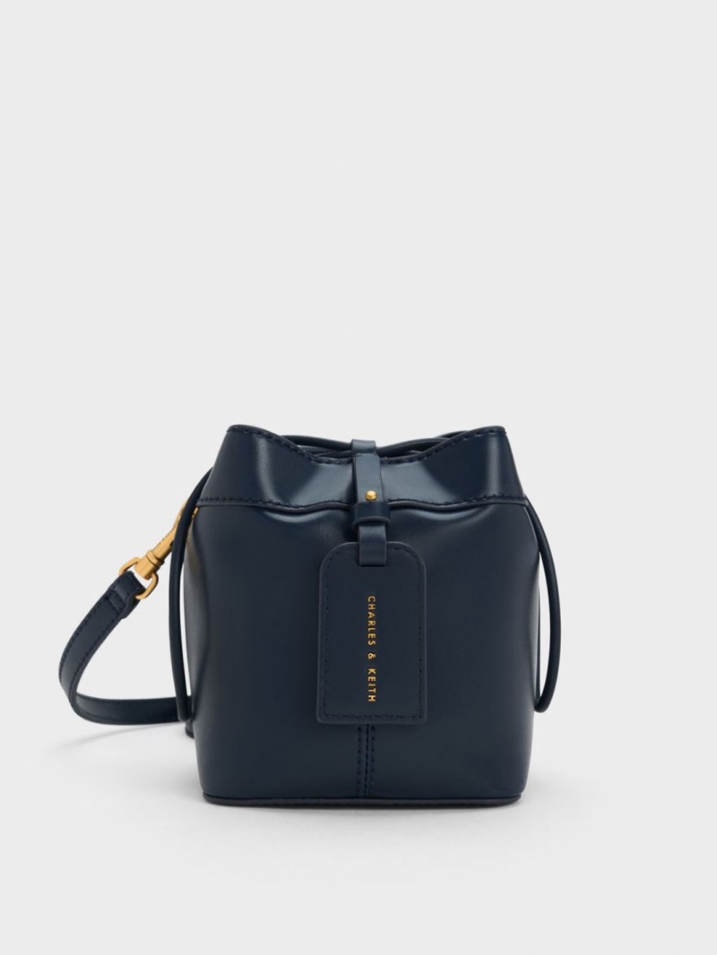 Geanta Galeata Charles & Keith Cordele Bleumarin | 897HSKNBL