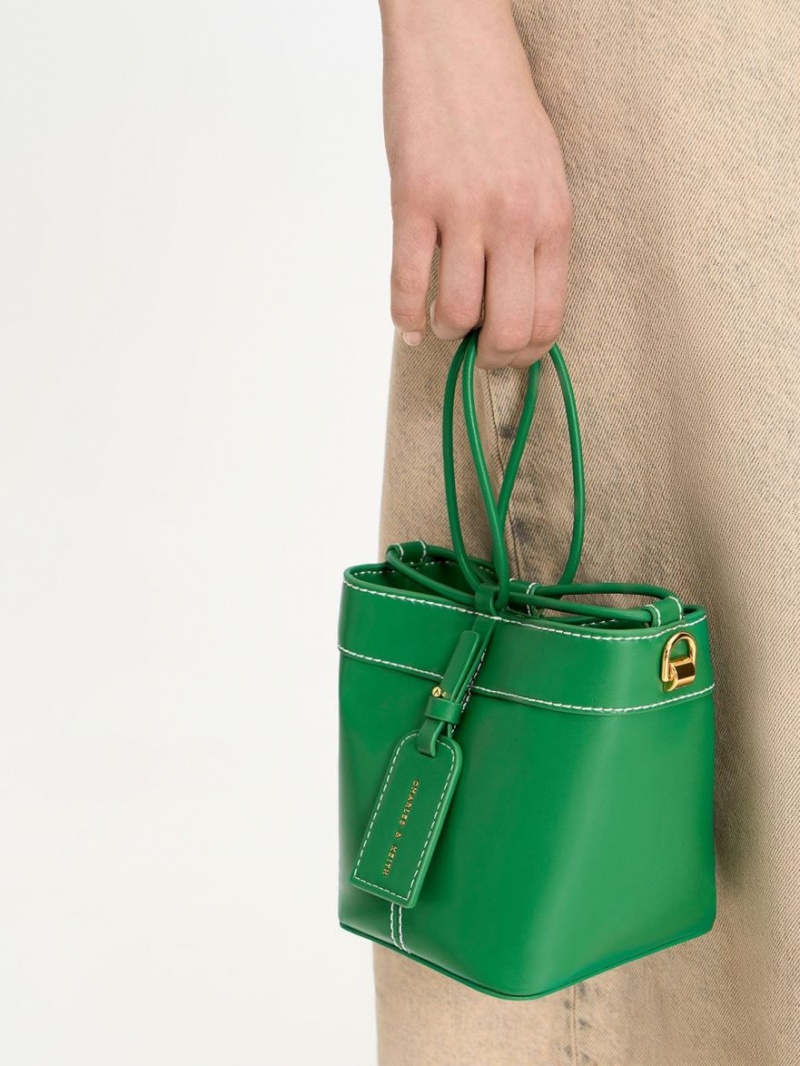 Geanta Galeata Charles & Keith Cordele Verzi | 124GYDIHT