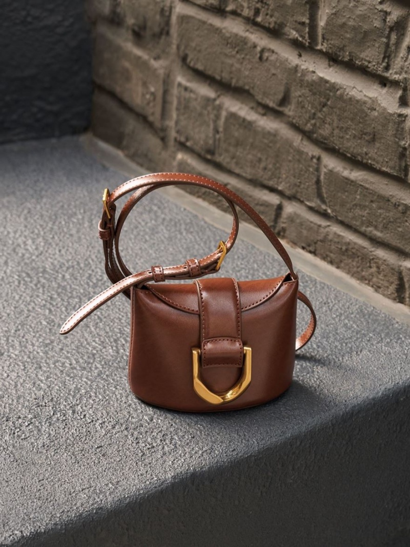 Geanta Galeata Charles & Keith Gabine Ciocolata | 384QHWOAP