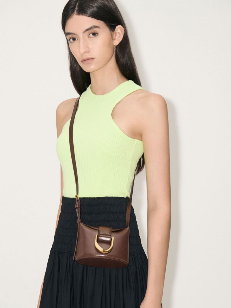 Geanta Galeata Charles & Keith Gabine Ciocolata | 384QHWOAP