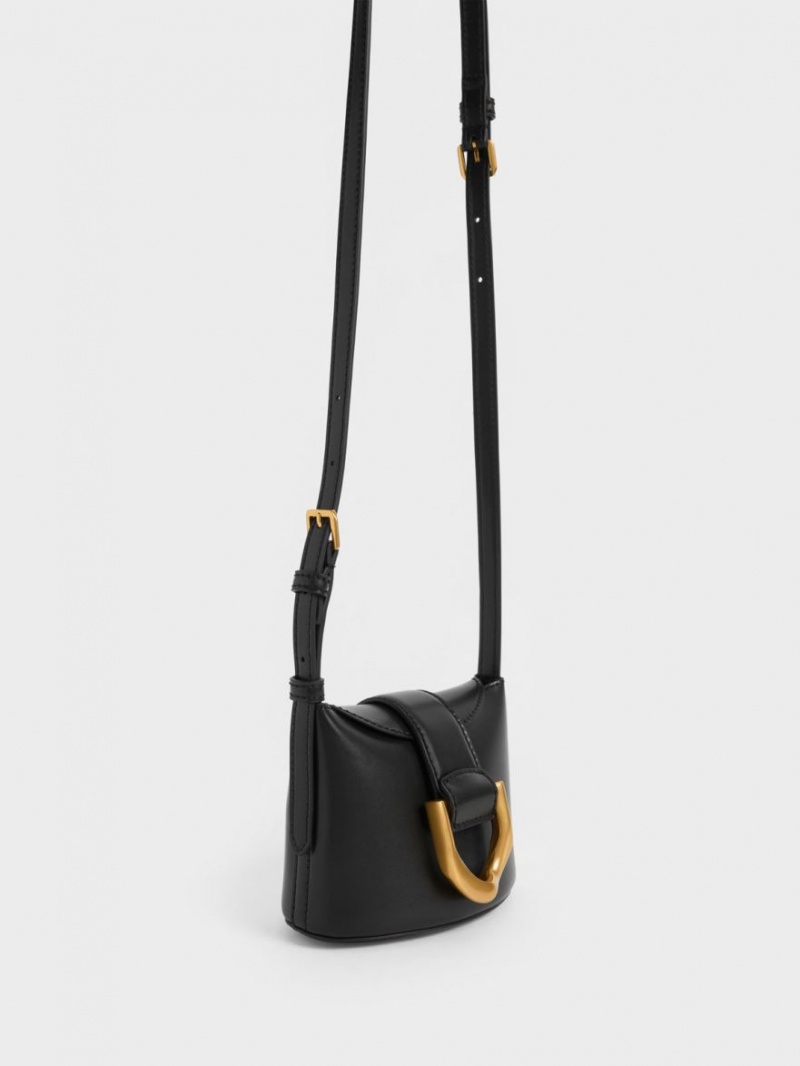 Geanta Galeata Charles & Keith Gabine Negrii | 347PAHWNK
