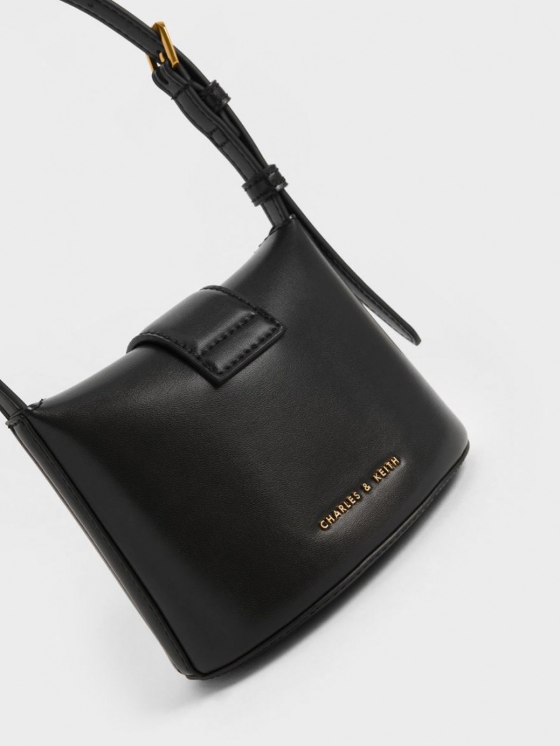 Geanta Galeata Charles & Keith Gabine Negrii | 347PAHWNK