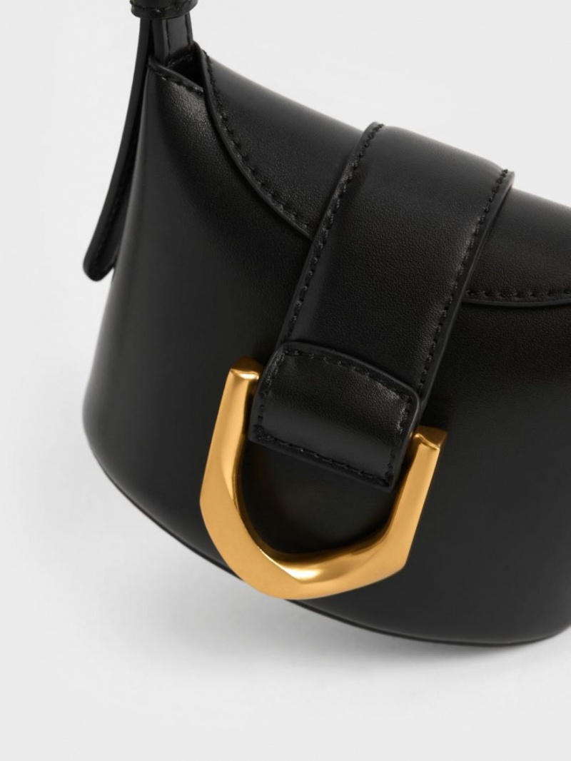 Geanta Galeata Charles & Keith Gabine Negrii | 347PAHWNK