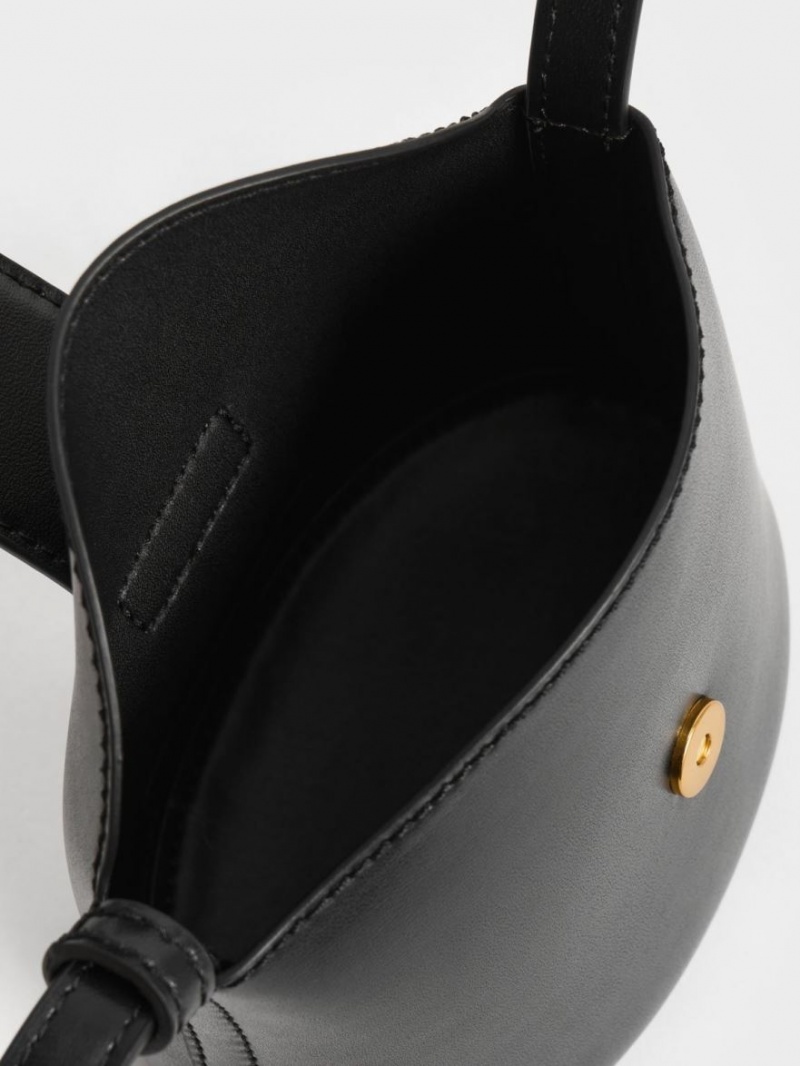 Geanta Galeata Charles & Keith Gabine Negrii | 347PAHWNK