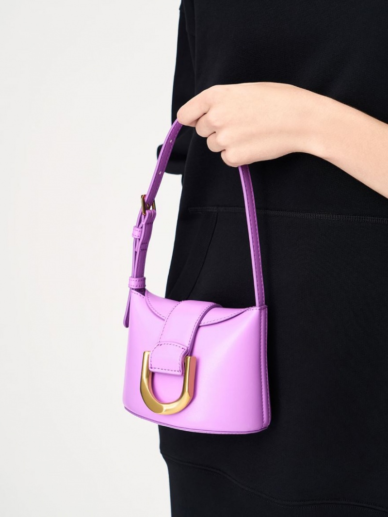 Geanta Galeata Charles & Keith Gabine Violet | 146ZBCQON