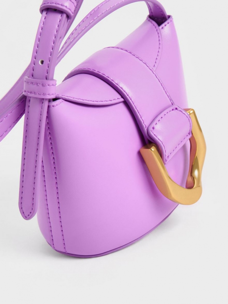 Geanta Galeata Charles & Keith Gabine Violet | 146ZBCQON