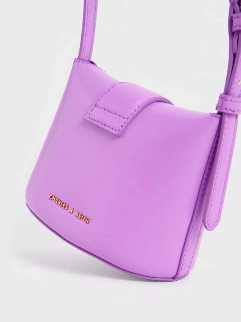 Geanta Galeata Charles & Keith Gabine Violet | 146ZBCQON