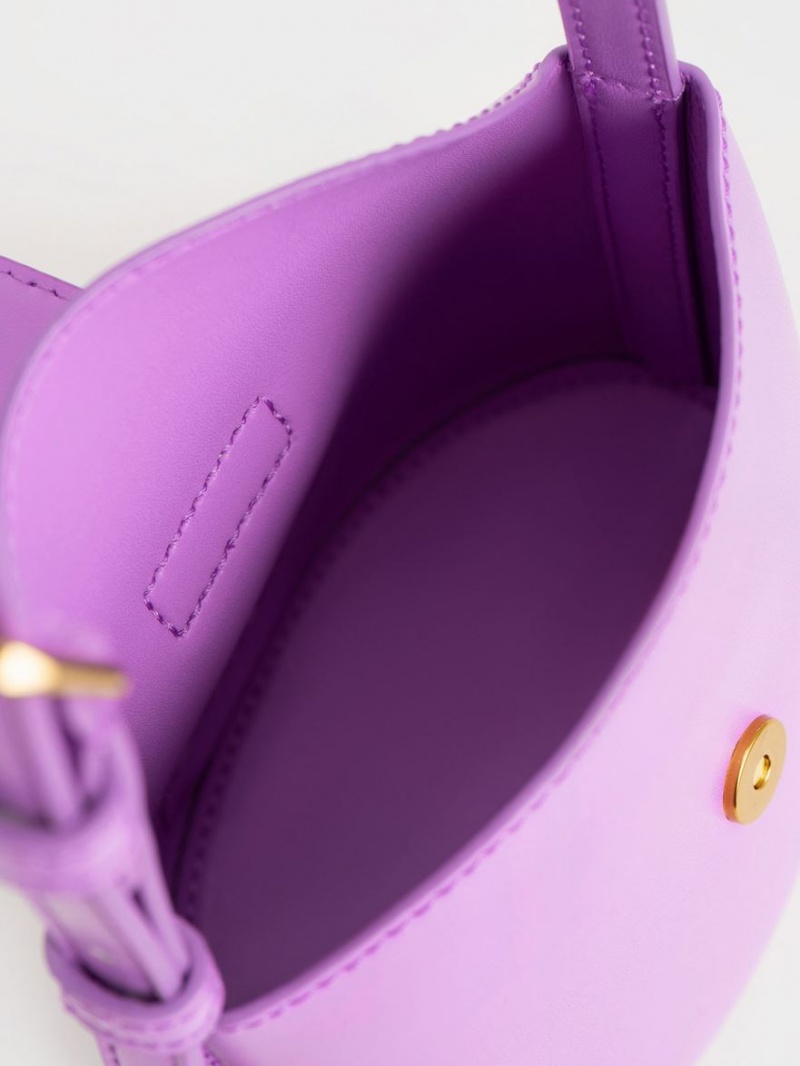 Geanta Galeata Charles & Keith Gabine Violet | 146ZBCQON