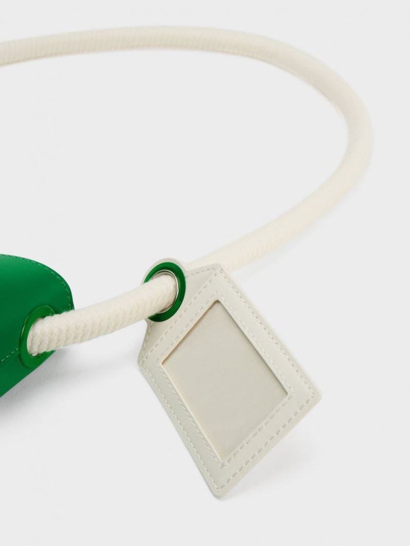 Geanta Galeata Charles & Keith Gwiana Knotted Verzi | 679EWCAIF