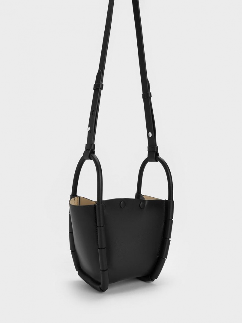 Geanta Galeata Charles & Keith Machina Negrii | 013SRKIAL