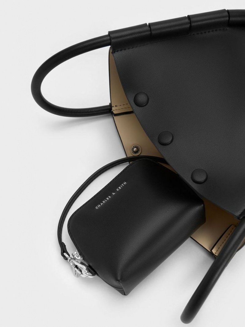 Geanta Galeata Charles & Keith Machina Negrii | 013SRKIAL