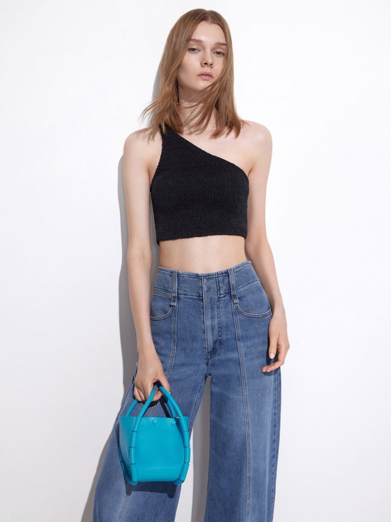 Geanta Galeata Charles & Keith Machina Turcoaz | 032MFRJUB