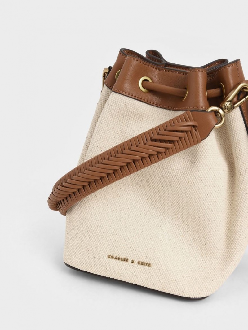 Geanta Galeata Charles & Keith Panza Drawstring Maro | 478UQTNLX
