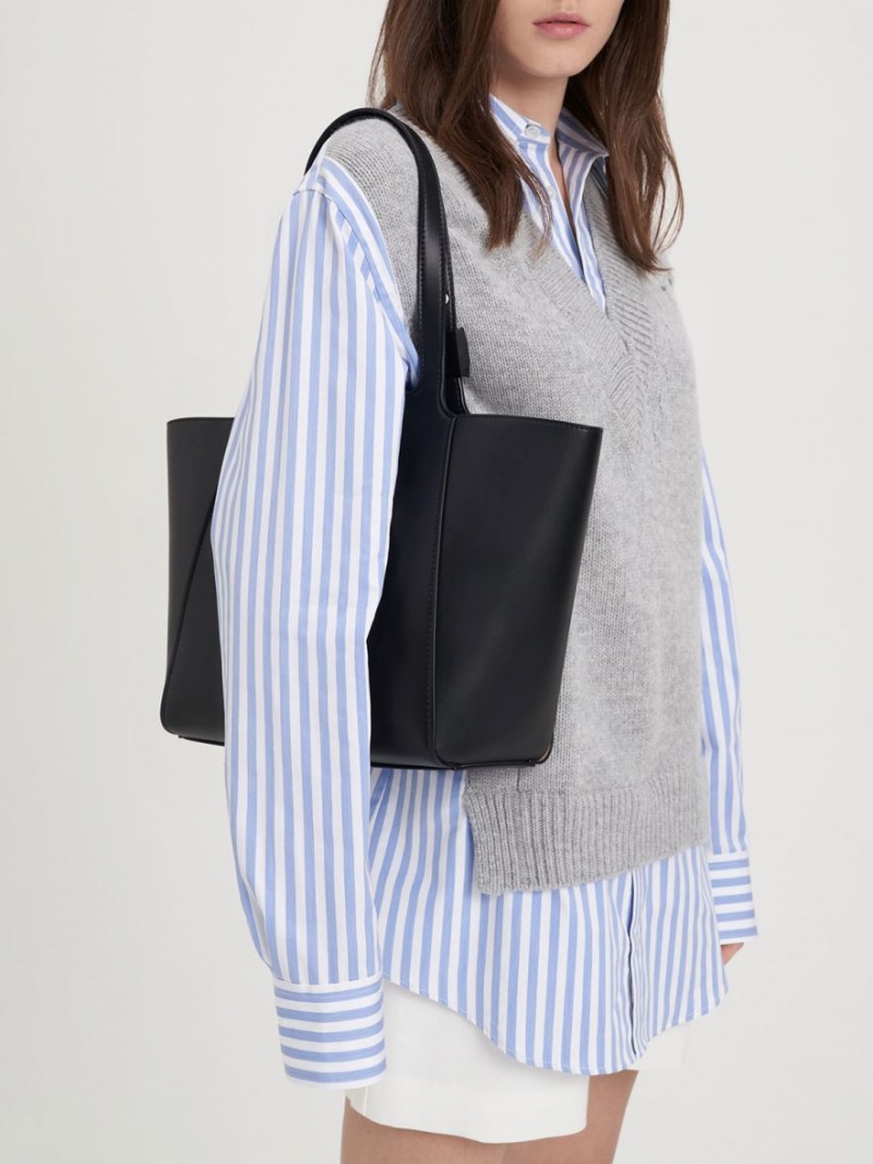 Geanta Tote Charles & Keith Altea Negrii | 674YPIEXT