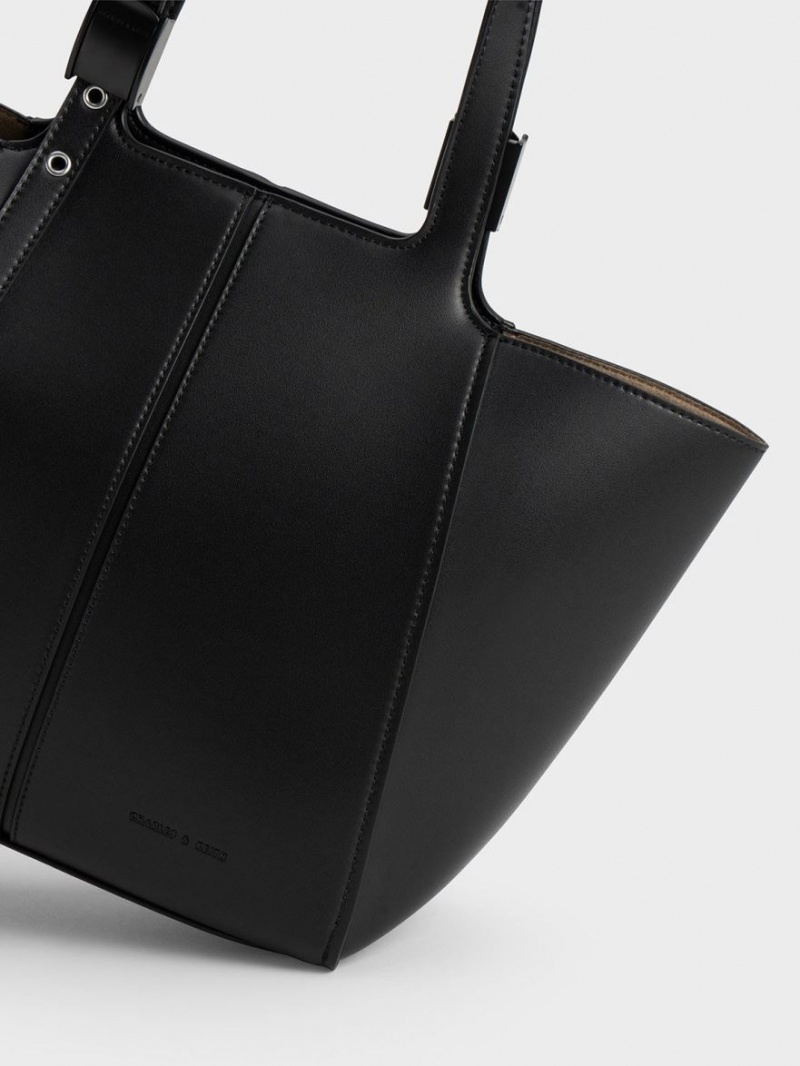 Geanta Tote Charles & Keith Altea Negrii | 674YPIEXT