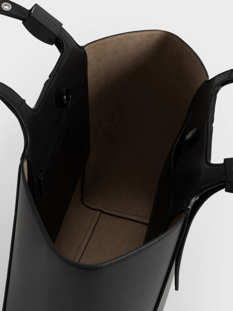 Geanta Tote Charles & Keith Altea Negrii | 674YPIEXT