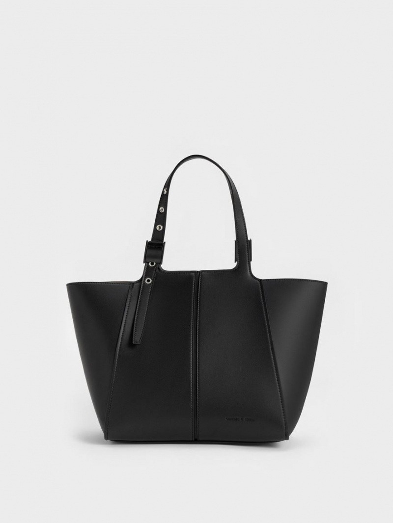 Geanta Tote Charles & Keith Altea Negrii | 674YPIEXT