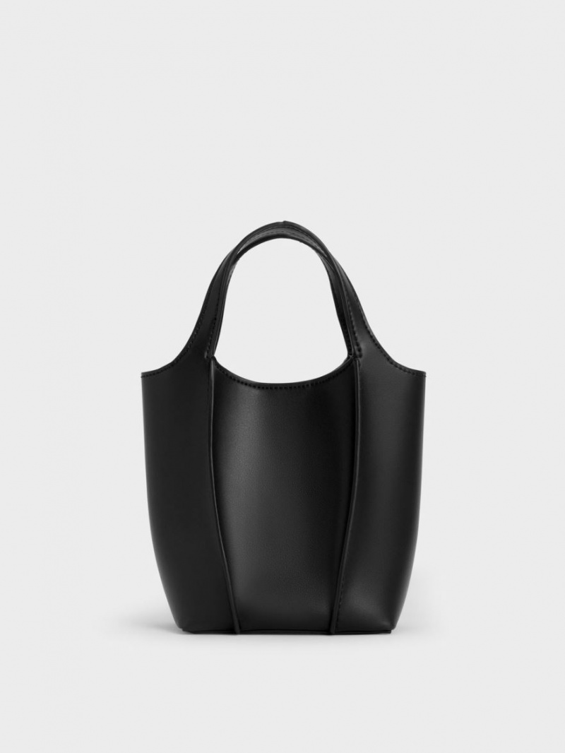 Geanta Tote Charles & Keith Arlys Negrii | 362AJDBHO