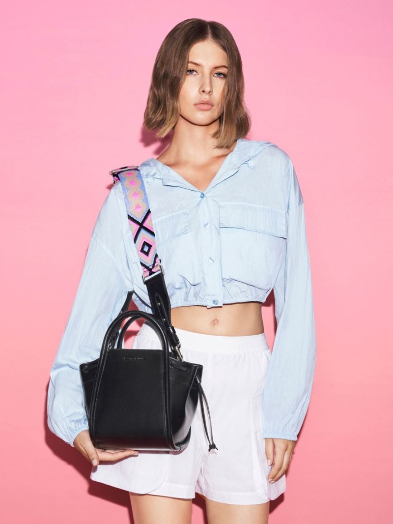 Geanta Tote Charles & Keith Ashby Slouchy Negrii | 865QVFBIE