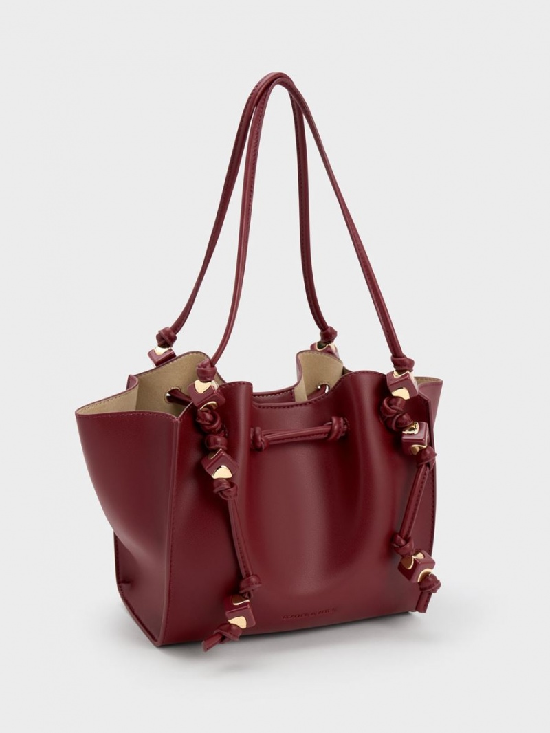 Geanta Tote Charles & Keith Cube Trapeze Visinii | 417HPUNQF