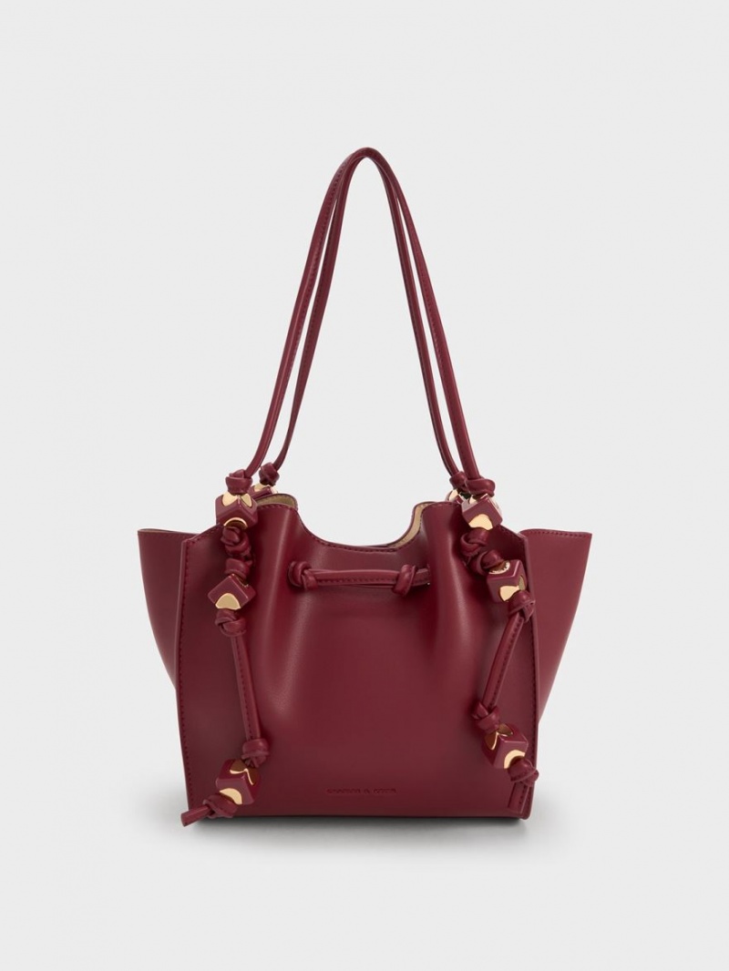 Geanta Tote Charles & Keith Cube Trapeze Visinii | 417HPUNQF