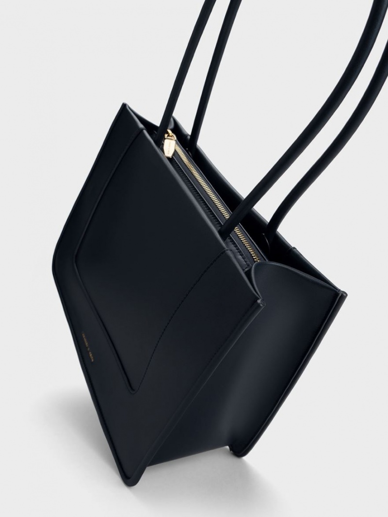 Geanta Tote Charles & Keith Daylla Bleumarin | 134PUHWYL