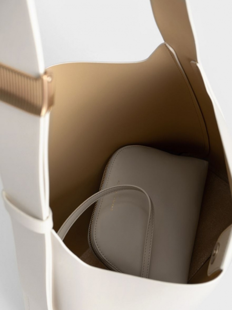 Geanta Tote Charles & Keith Edna Albi | 058OISAEU