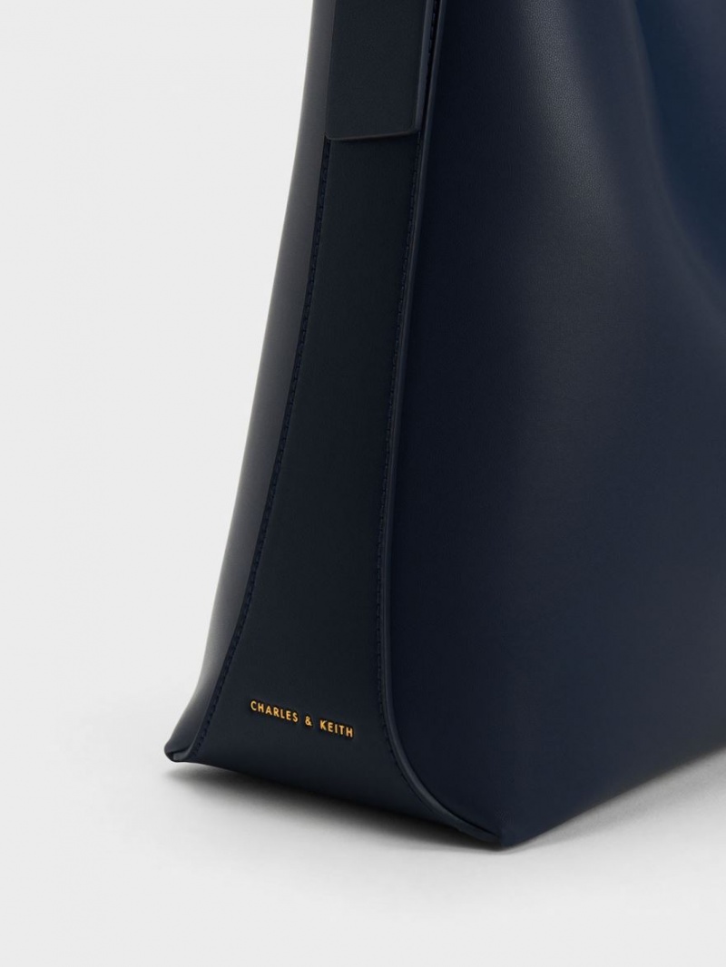 Geanta Tote Charles & Keith Edna Bleumarin | 217VSYWOP