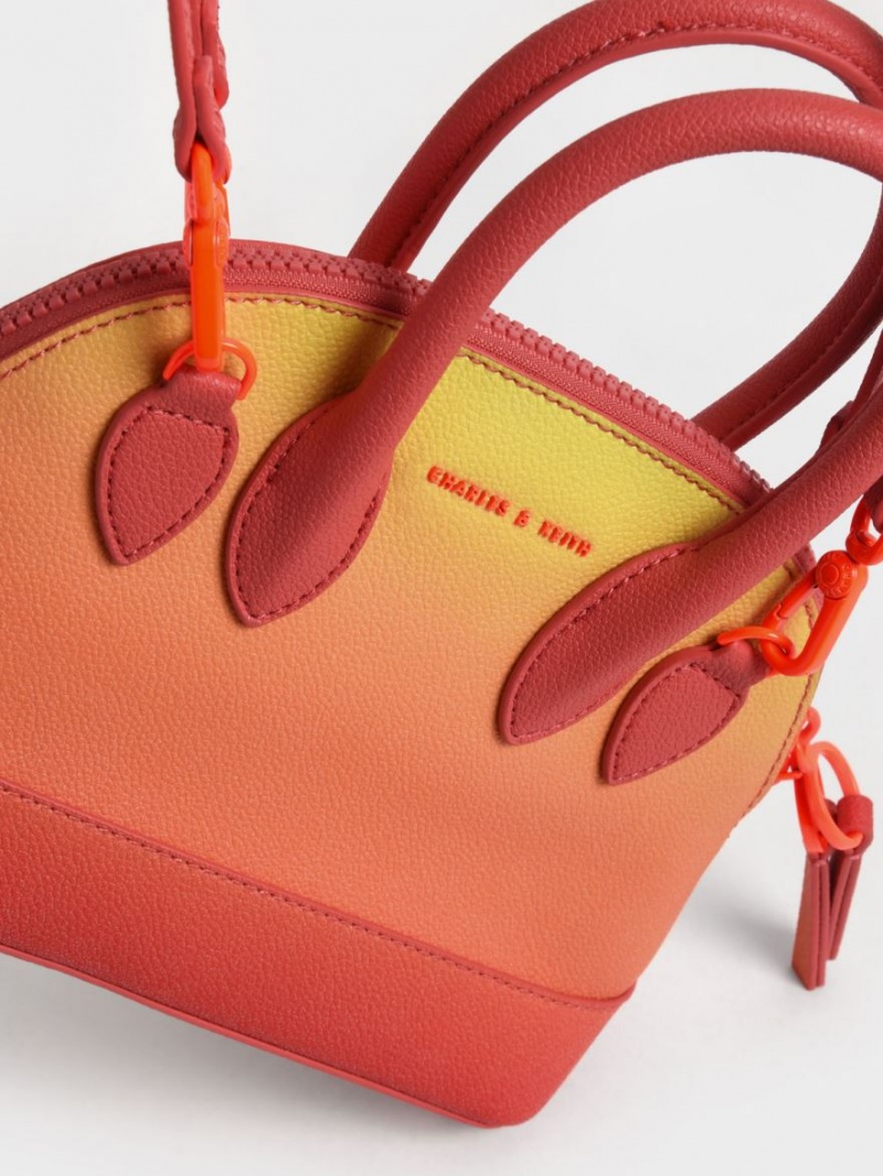 Geanta Tote Charles & Keith Harmonee Bowling Rosii | 173UYMNVA