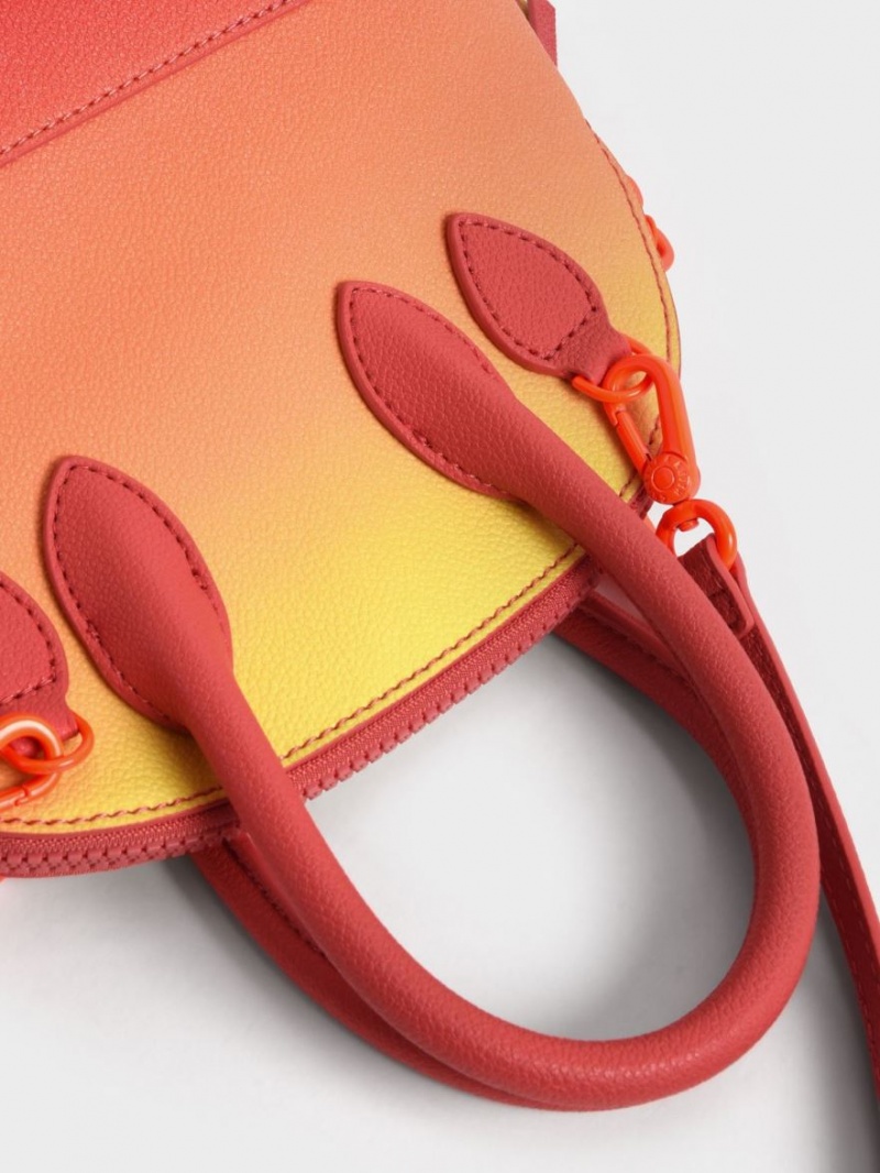 Geanta Tote Charles & Keith Harmonee Bowling Rosii | 173UYMNVA