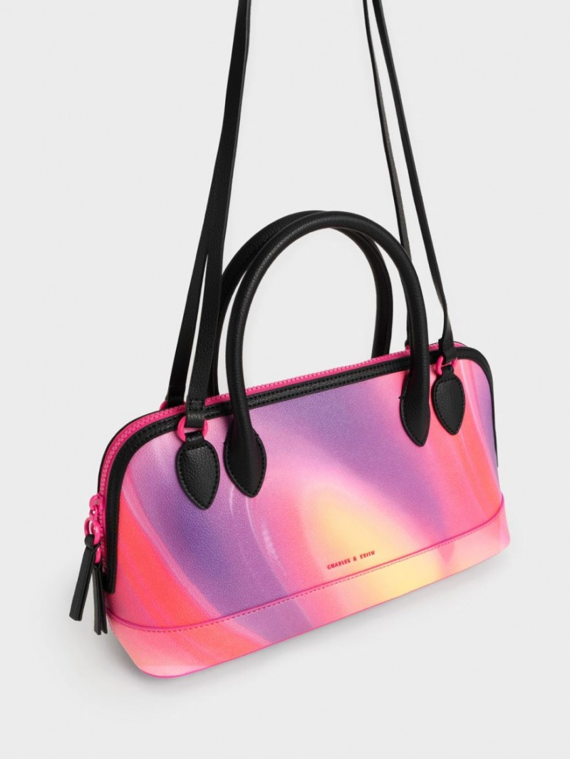 Geanta Tote Charles & Keith Harmonee Four Handle Colorati | 630BWAZOQ