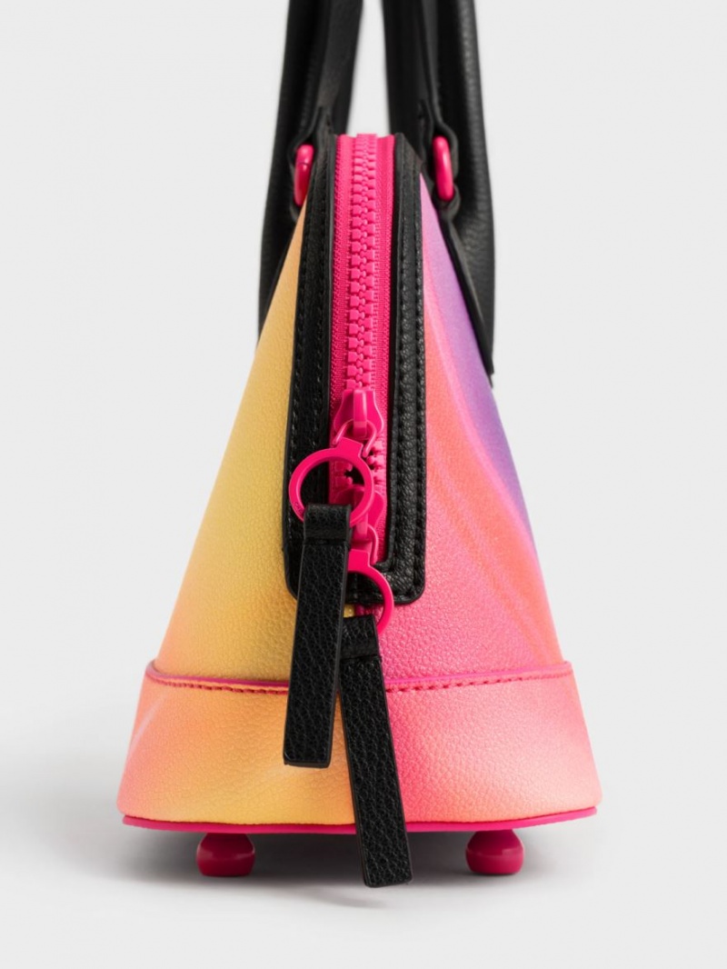 Geanta Tote Charles & Keith Harmonee Four Handle Colorati | 630BWAZOQ