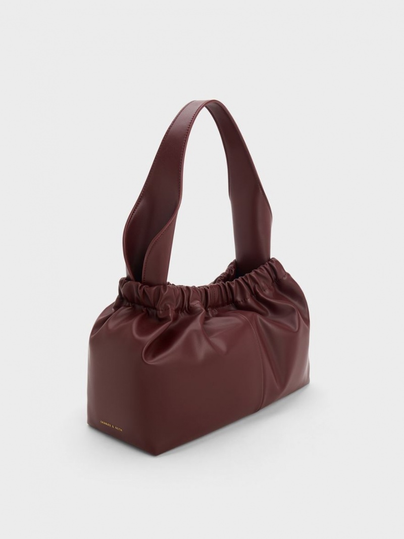 Geanta Tote Charles & Keith Large Ally Ruched Slouchy Visinii | 472JUZBQV