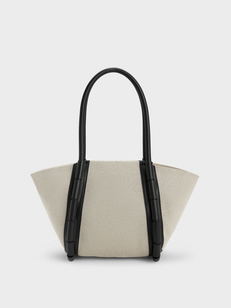Geanta Tote Charles & Keith Machina Panza Verde Menta | 104VSXBLH