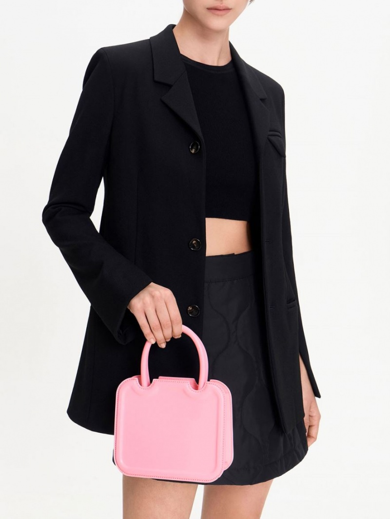 Geanta Tote Charles & Keith Perline Sculptural Roz | 134JLUGIQ