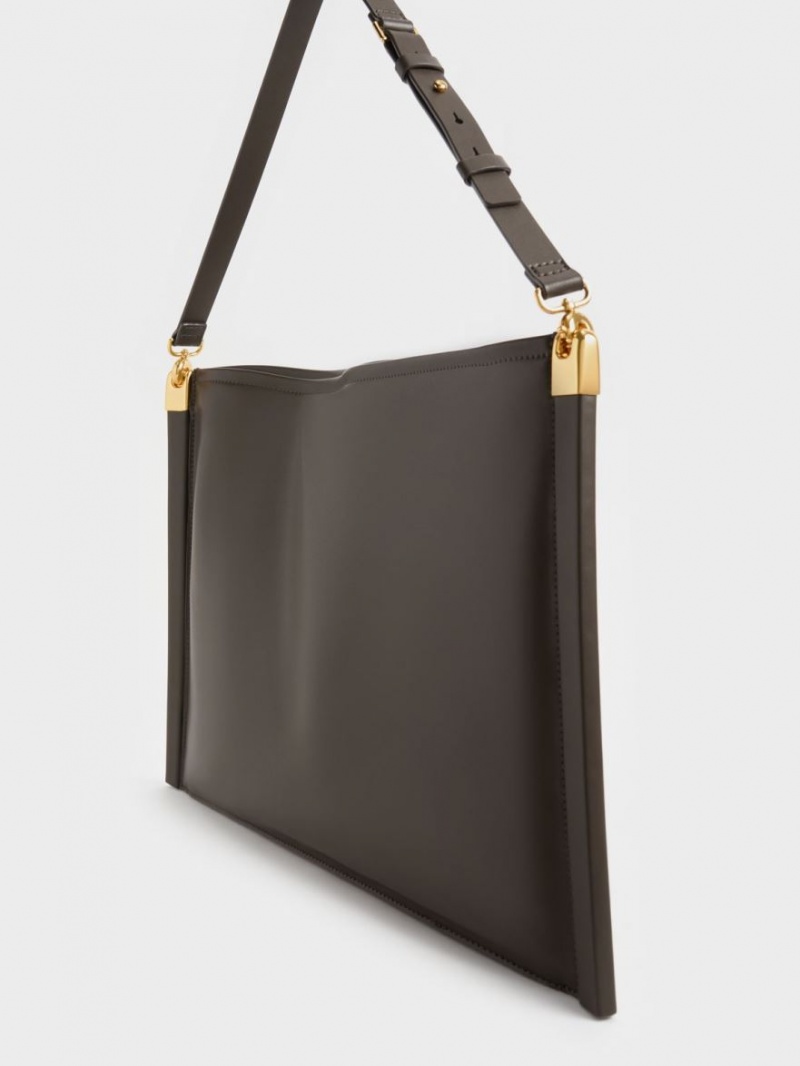 Geanta Tote Charles & Keith Ridley Slouchy Negrii | 450BSTRFP