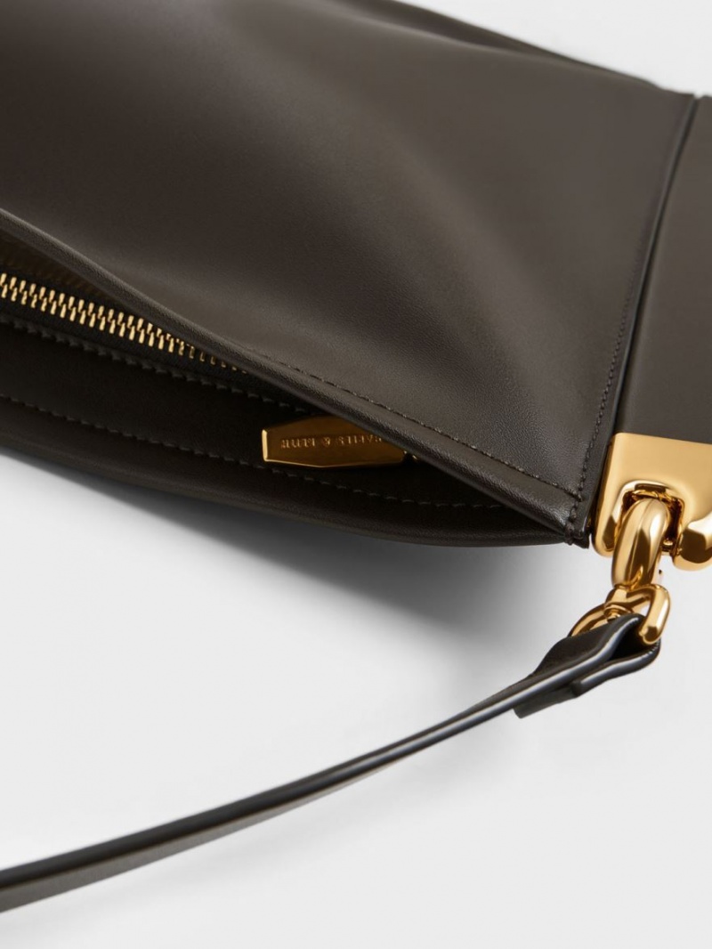 Geanta Tote Charles & Keith Ridley Slouchy Negrii | 450BSTRFP