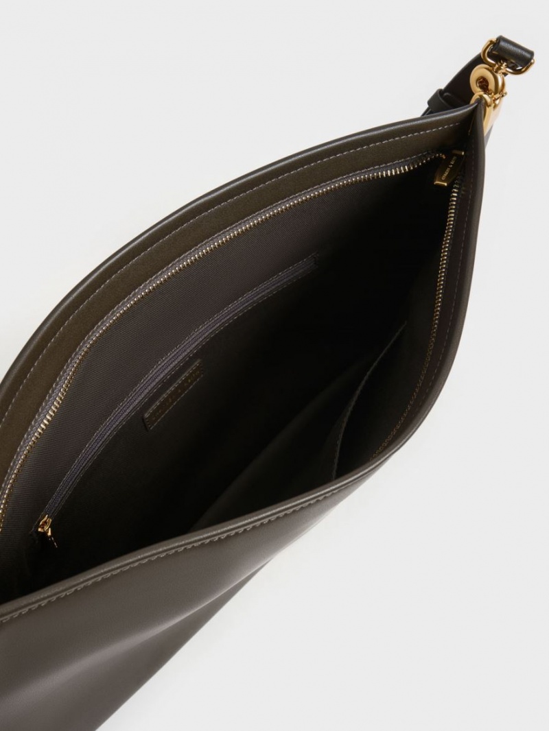 Geanta Tote Charles & Keith Ridley Slouchy Negrii | 450BSTRFP