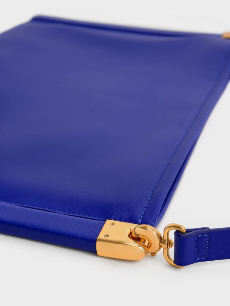 Geanta Tote Charles & Keith Ridley Slouchy Albastri | 451GEJKND