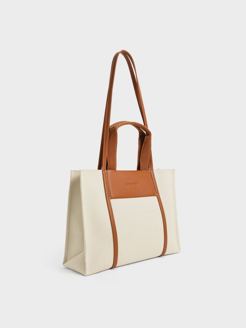 Geanta Tote Charles & Keith Shalia Panza Maro | 854GTLISN