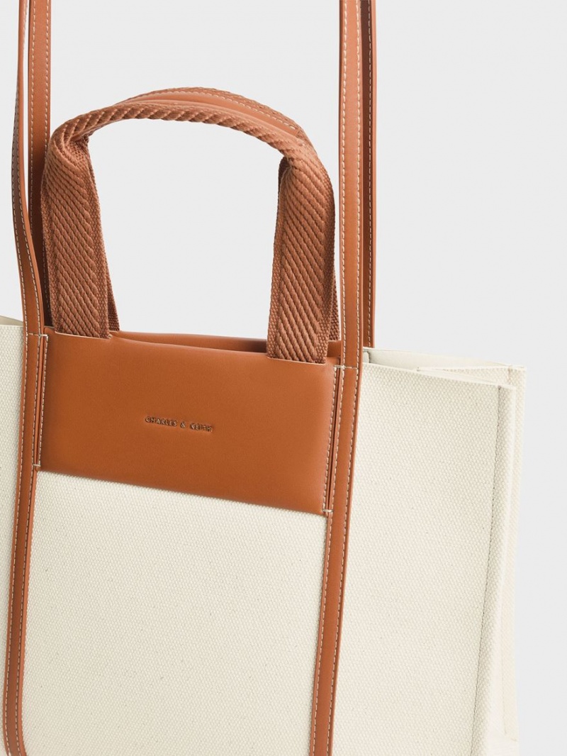 Geanta Tote Charles & Keith Shalia Panza Maro | 854GTLISN