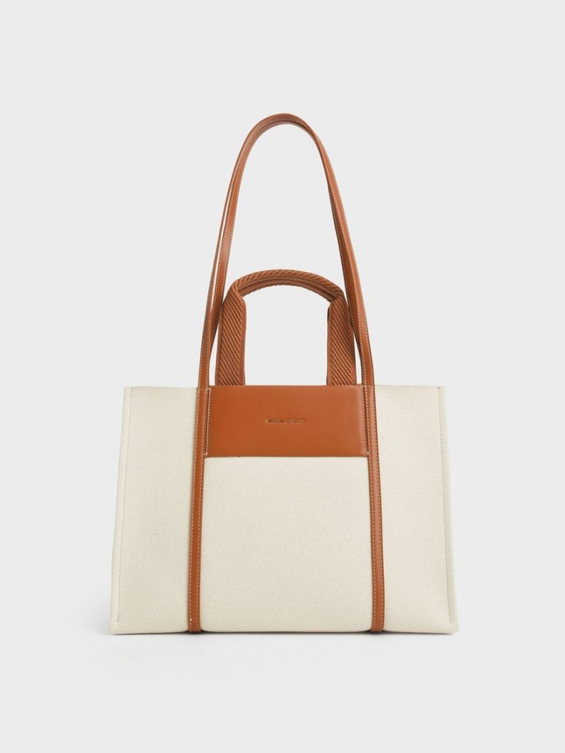 Geanta Tote Charles & Keith Shalia Panza Maro | 854GTLISN