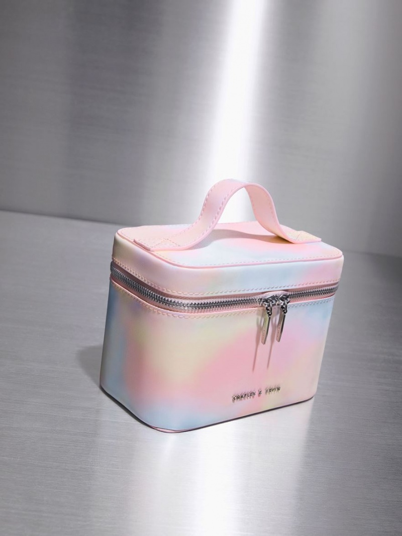 Geanta Tote Charles & Keith Swirl-Print Vanity Case Colorati | 153VNQBFI