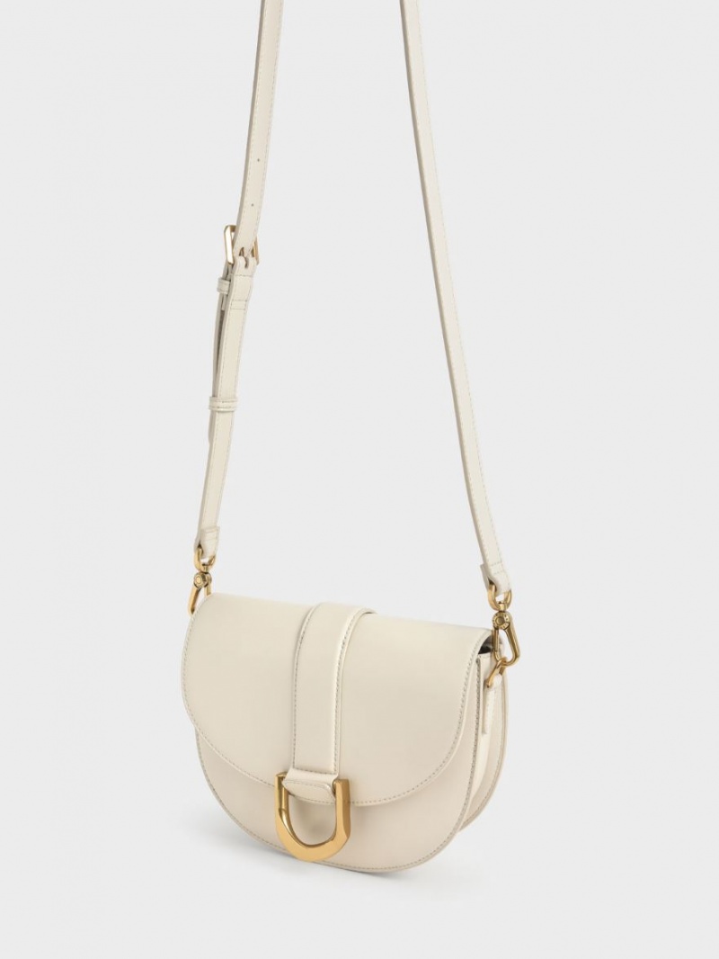 Genți De Șa Charles & Keith Gabine Albi | 179LEFVUY