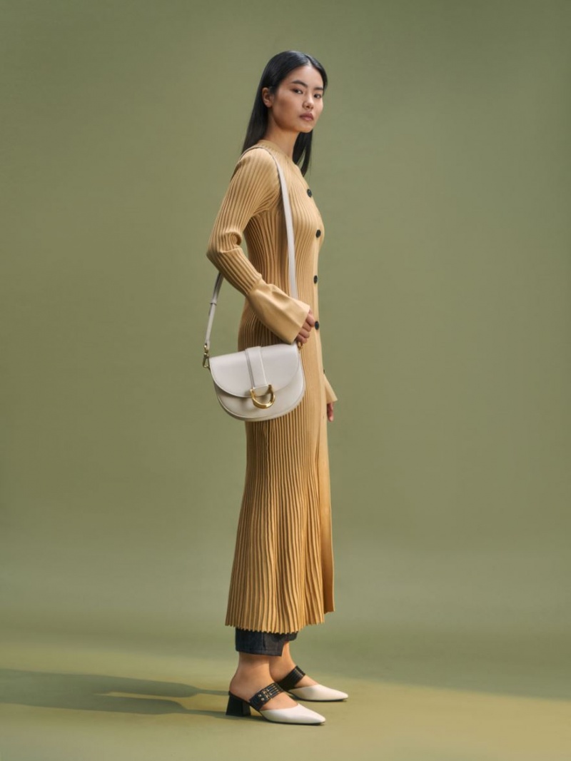Genți De Șa Charles & Keith Gabine Albi | 179LEFVUY