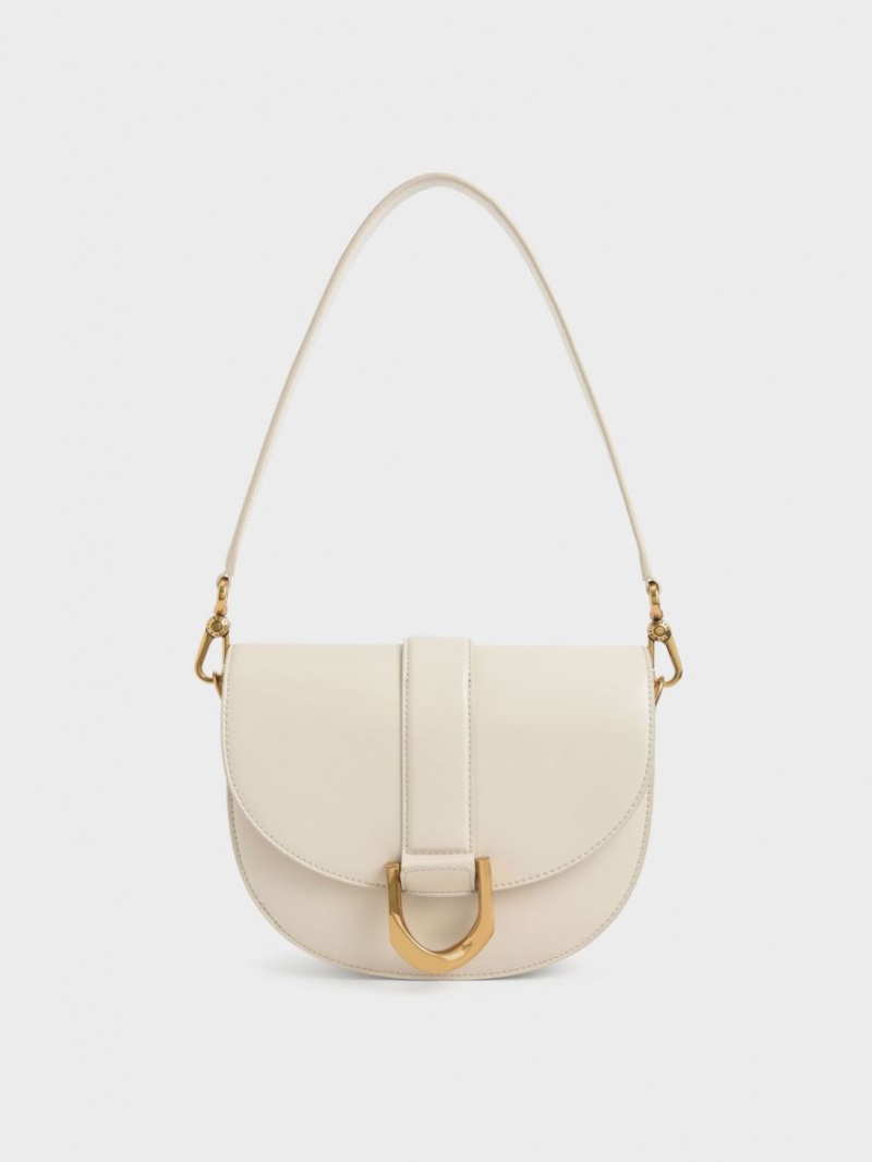Genți De Șa Charles & Keith Gabine Albi | 179LEFVUY
