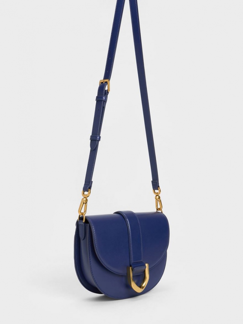 Genți De Șa Charles & Keith Gabine Bleumarin | 419UWCEQB